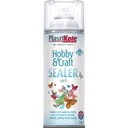 Plastikote Hobby and Craft Sealer Spray - Clear Matt, 400ml