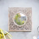 La Hacienda Aston & Wold Antique White Square Framed Garden mirror 600mm x 600mm