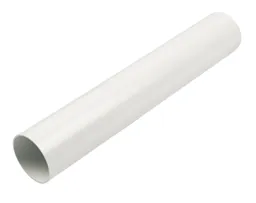 FloPlast White Round Downpipe (L)2.5m (Dia)68mm