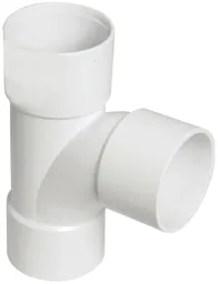 FloPlast White Solvent weld 87.5° Waste pipe Tee, (Dia)32mm