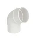 FloPlast White Round 112.5° Offset Downpipe bend, (Dia)68mm