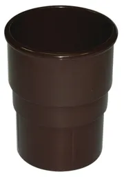 FloPlast Brown Round Gutter socket (Dia)68mm