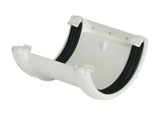 FloPlast White Half round Union Bracket (Dia)112mm