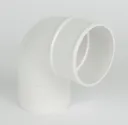 FloPlast White Round 92.5° Offset Downpipe bend, (Dia)68mm