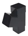 FloPlast Black Square 67.5° Gutter branch, (Dia)65mm