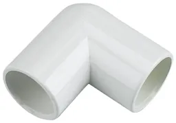 FloPlast White Solvent weld 90° Waste pipe Overflow bend (Dia)21.5mm, Pack of 3