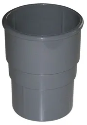 FloPlast Miniflo Grey Round Gutter socket (Dia)50mm