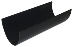 FloPlast Hi-cap Black Gutter length (L)3m (Dia)115mm