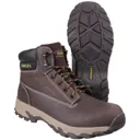 Stanley Mens Tradesman Safety Boots - Brown, Size 8