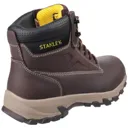 Stanley Mens Tradesman Safety Boots - Brown, Size 10