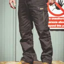 DeWalt Ridgeley Black Trousers, W32" L32"
