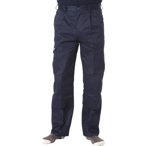 Apache Mens Industry Trousers - Navy Blue, 36", 33"