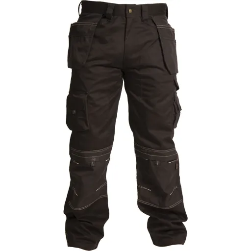 Apache Mens Holster Pocket Trousers - Black, 30", 31"