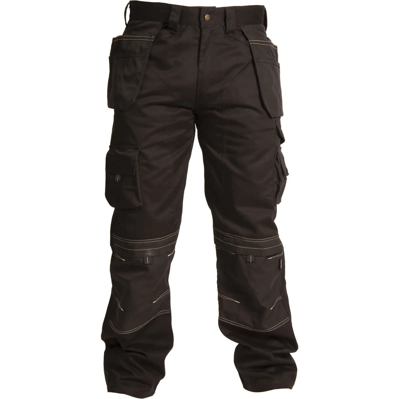 Apache Mens Holster Pocket Trousers - Black, 32", 31"