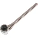 Priory 381 Stainless Steel Scaffold Spanner Whitworth - 7/16", Round, Steel Socket