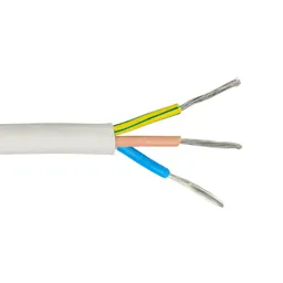 Time 3183TQ White 3 core Resistant to heat Multi-core cable 1.5mm² x 1m