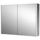 Vasari LED Mirror Cabinet with Demister Pad and Shaver Socket 600 x 800mm - Mains Power