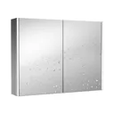 Vasari LED Mirror Cabinet with Demister Pad and Shaver Socket 600 x 800mm - Mains Power