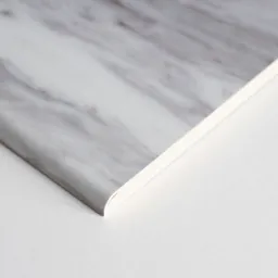 Splashwall Elite Matt Grey & white Rectangular Bath panel (W)600mm