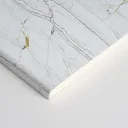 Splashwall Elite Matt Nero port bianco 2 sided Shower Wall panel kit (L)2420mm (W)1200mm (T)11mm