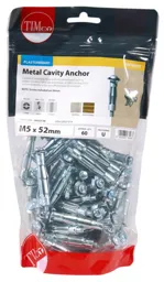 TIMco Metal Cavity Anchor 60mm       bag 60