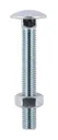 TIMco Carriage Bolt & Hex Nut  M10 x 150 Bright Zinc Plated    Bag of 14