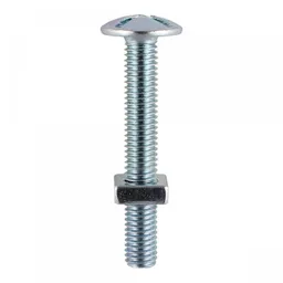 TIMco Roofing Bolt with Square Nut M6 x 60mm BZP      bag 80
