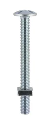 TIMco Roofing Bolt & Square Nut  M6 x 25mm BZP      10pk