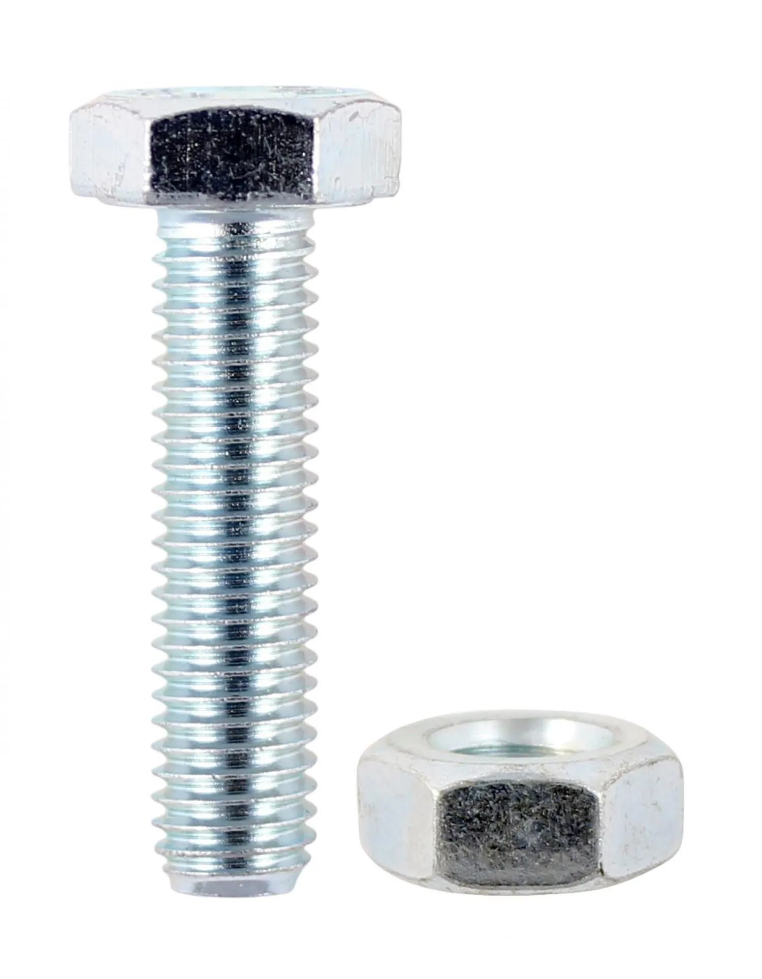 TIMco Hex Set Screws & Nuts  M8 x 50mm BZP      2pk