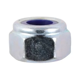 Nylon Lock Nuts Bright Zinc Plated - M6, Pack of 500