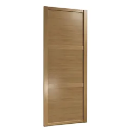 Shaker Natural oak effect Sliding Wardrobe Door (H)2220mm (W)610mm
