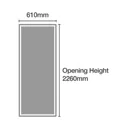 Shaker Mirrored Oak effect 3 door Sliding Wardrobe Door kit (H)2260mm (W)1680mm
