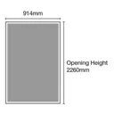 Shaker Mirrored Oak effect 3 door Sliding Wardrobe Door kit (H)2260mm (W)2592mm