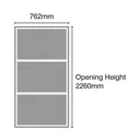 Shaker Natural oak effect Sliding Wardrobe Door (H)2220mm (W)762mm