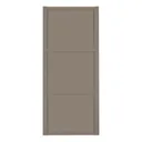 Shaker Stone grey 3 panel Sliding Wardrobe Door (W)762mm