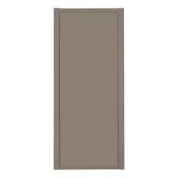 Shaker Stone grey 1 panel Sliding Wardrobe Door (W)610mm