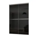 Minimalist Black 2 door Sliding Wardrobe Door kit (H)2260mm (W)1504mm
