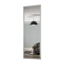Shaker Contemporary Dove grey 1 panel Mirrored Sliding wardrobe door kit (H)2260mm (W)610mm