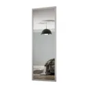 Shaker Contemporary Dove grey 1 panel Mirrored Sliding Wardrobe Door (H)2260mm (W)914mm