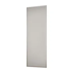 Shaker Contemporary Matt dove grey 1 panel Sliding Wardrobe Door (H)2260mm (W)762mm
