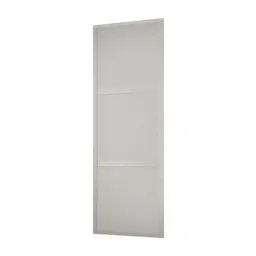 Shaker Contemporary Matt dove grey 1 panel Sliding Wardrobe Door (H)2260mm (W)610mm