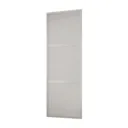 Shaker Contemporary Matt dove grey 3 panel Sliding Wardrobe Door (H)2260mm (W)914mm