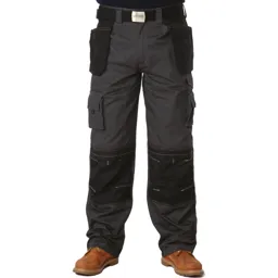 Apache Mens Holster Pocket Trousers - Black / Grey, 30", 29"