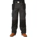 Apache Mens Holster Pocket Trousers - Black / Grey, 32", 29"