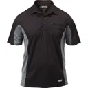 Apache Mens Dry Max Polo Shirt - Black / Grey, L