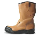 Site Gravel Tan Rigger boots, Size 12