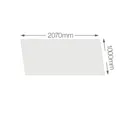 Vistelle High gloss White Shower Panel (H)2070mm (W)1000mm (T)4mm