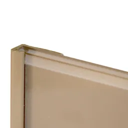 Vistelle Vistelle Mocha Straight Panel end cap, (L)2500mm (W)25mm