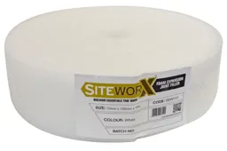 Siteworx Foam Expansion Joint Filler 10mm x 100mm x 10mtr White