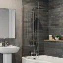Ceramica Curved Shower Bath Screen